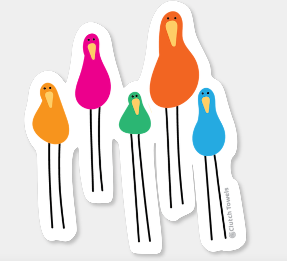 Skinny Birds Sticker