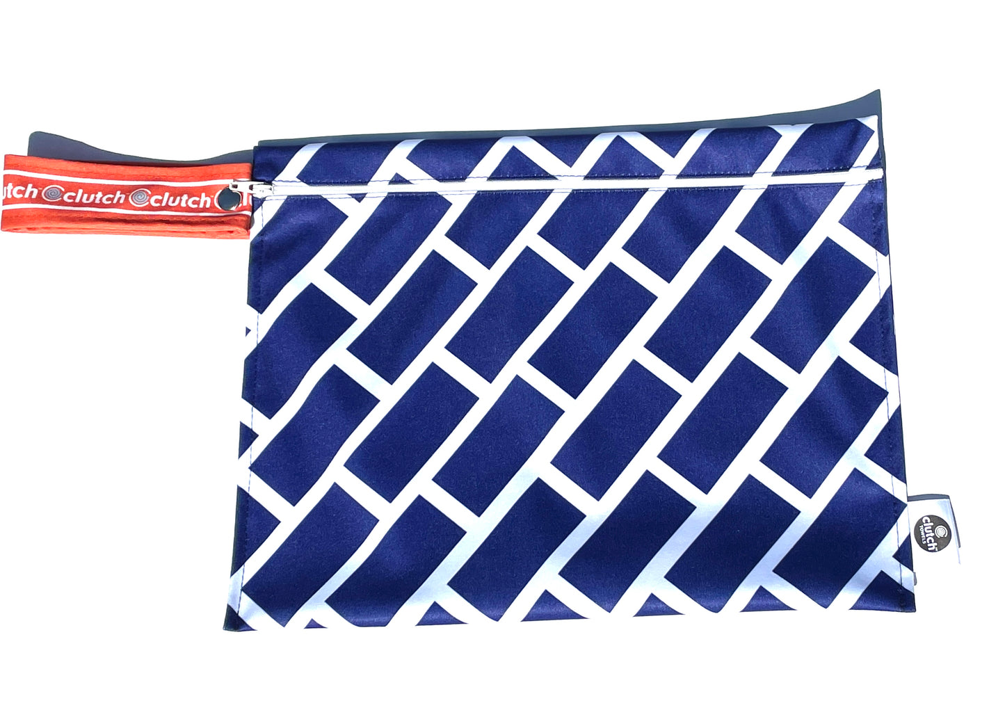 Navy Bricks Wet Bag