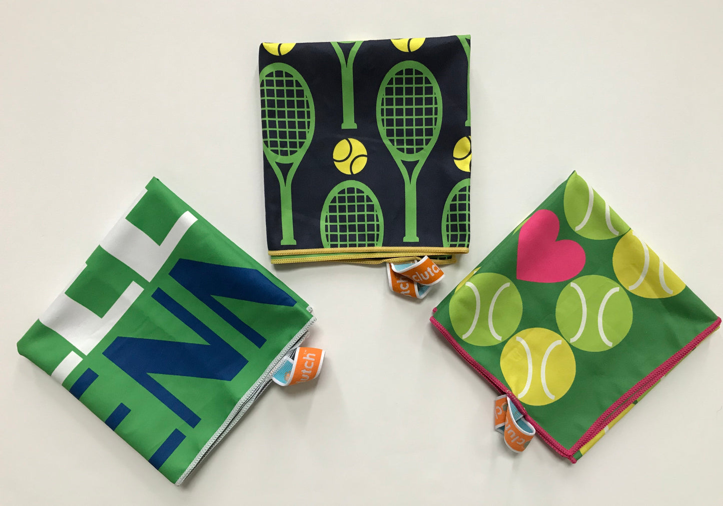 Tennis Racquets on Blue Tennis Towel