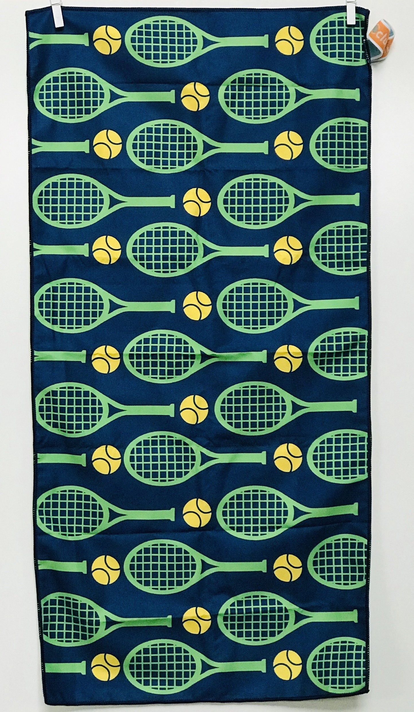 Tennis Racquets on Blue Tennis Towel