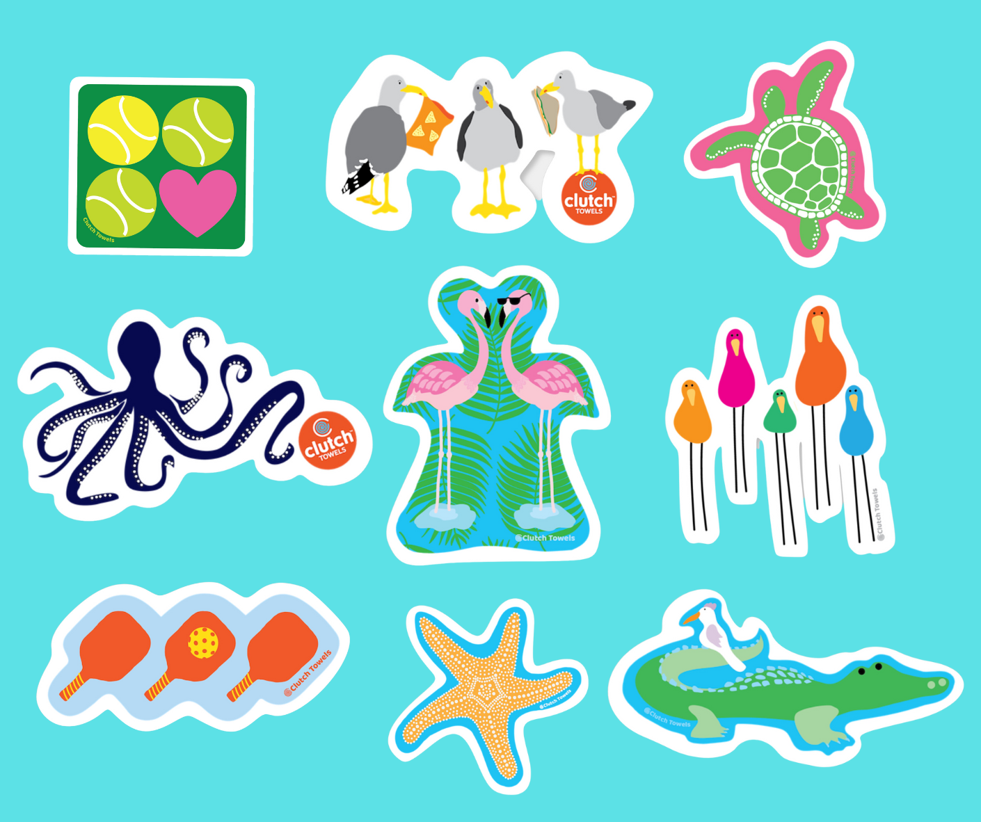 Playful Octopus Sticker