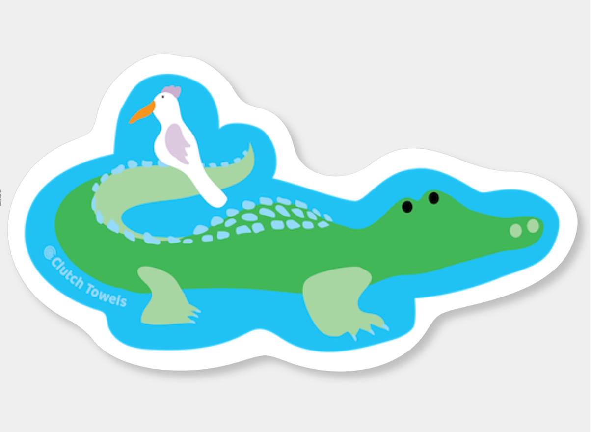 Gator Sticker – Clutch Towels