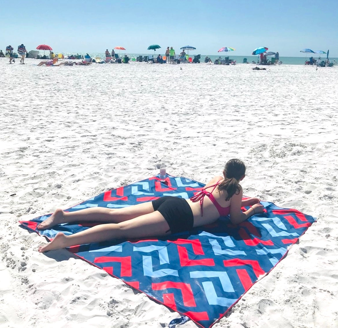 Double Size Beach Towel Vibrant Together