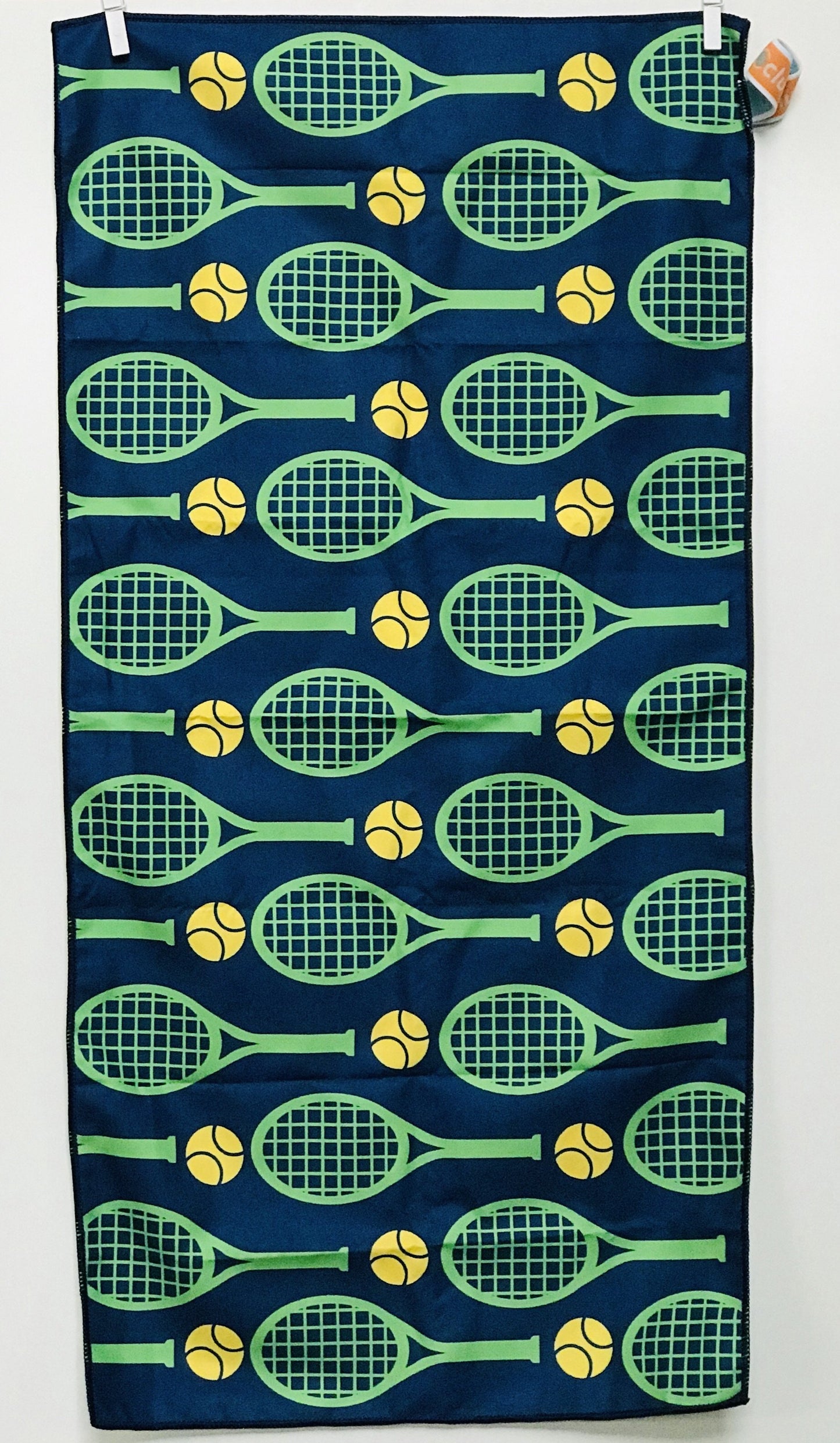 Tennis Racquets on Blue